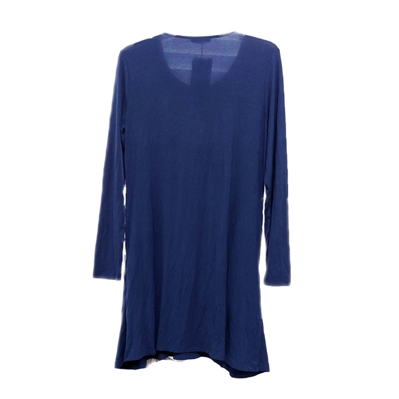 Casual A Line Womens L Navy Dress with Front Pockets by Simier Fariry - Picture 8 of 8